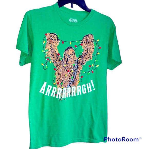 NEW FIFTH SUN STAR WARS Chewbacca Shirt Small Green Men’s UNISEX NWOT - Picture 1 of 12